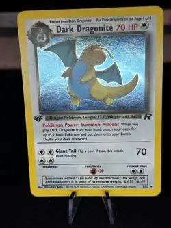 Pokemon Team Rocket Set 1st Edition Dark Dragonite 5/82 Rare Holo NM SWIRL 🔥 - Image 4