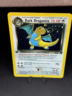Pokemon Team Rocket Set 1st Edition Dark Dragonite 5/82 Rare Holo NM SWIRL 🔥 - Image 5