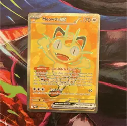 Pokemon TCG Meowth EX 107/088 Holo 2025 Basic Stage Colorless 170 HP - Image 1