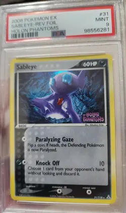 Sableye EX Pokemon Holon Phantoms Reverse Holo Rare #31 PSA 9 Mint (Pop 40) - Image 1