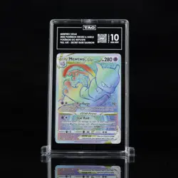 2022 Pokemon Sword & Sheild #079/078 Pokemon Go Mewtwo VSTAR Secret Rare TAG 10 - Image 1