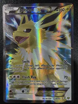 2017 Pokemon TCG XY Generations Jolteon EX Full Art 28a/83 Ultra Rare Holo NM - Image 1