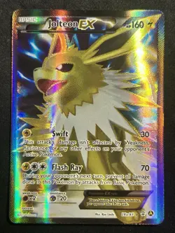 2017 Pokemon TCG XY Generations Jolteon EX Full Art 28a/83 Ultra Rare Holo NM - Image 1