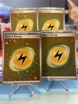 Pokemon 151 Basic Energy Holo LIGHTNING Full Set Of 4 SVE - Image 1