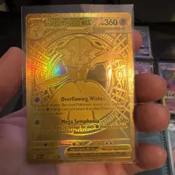 2025 Pokemon Mega Evolutions Mega Gardevoir ex Gold Hyper Rare 187/132 NM - Image 1