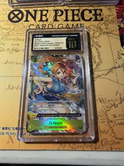 2024 One Piece O-NAMI OP06 101 Alternate Art PRISTINE 10 Gem Mint! - Image 2