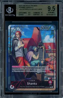 BGS 9.5 Shanks PSA Magazine Exclusive One Piece Leader Alt Art Promo OP09-001 - Image 1