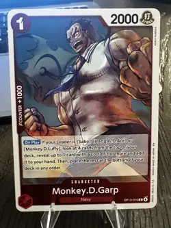 Monkey.D.Garp OP13-016 Foil One Piece Carrying On His Will Foil NM/M - Image 1
