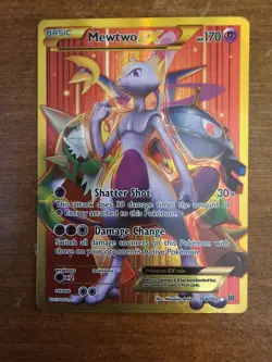 Mewtwo EX 164/162 XY Breakthrough Secret Rare Gold Full Art Pokemon TCG Card - Image 1