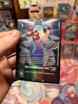 Bandai Dan Yuki & Kanan Yuki Tamer BT24 SR Holo Security Effect Digimon Card - Image 1
