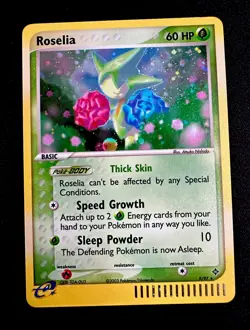 Roselia #9/97 LP 2003 Pokemon EX Dragon Holo Rare Card - Image 1