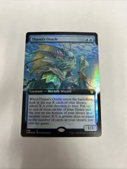 Thassa’s Oracle Extended Art Foil Card #308 MTG LP - Image 1