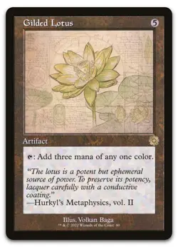 Gilded Lotus (Schematic) #80 (NM) Brothers' War BRR Magic MTG - Image 1