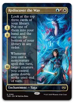 Rediscover the Way (Borderless) #388 (NM) Tarkir Dragonstorm TDM Magic MTG - Image 1