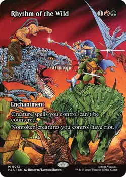 MTG Teenage Mutant Ninja Turtles - Rhythm of the Wild FOIL Borderless (0012) - Image 1