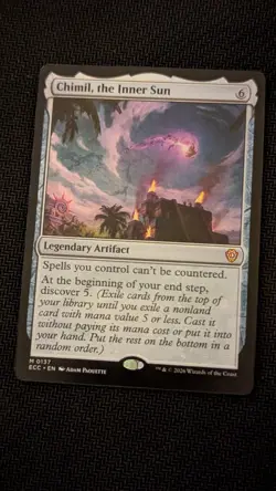 MTG Magic The Gathering Commander Lorwyn Eclipsed Chimil, the Inner Sun mythic - Image 1