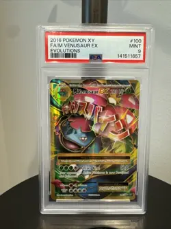 2016 Pokemon Xy Evolutions M Venusaur Ex #100 PSA 9 - Image 1