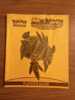 Guardians Rising Player’s Guide Pokemon ETB Booklet Sun & Moon USED/WORN - Image 1