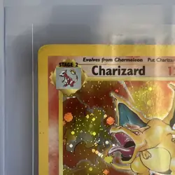 Pokemon Charizard Base Set 004/102 120 HP Holo Rare English Card - Image 3