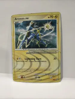 Pokemon TCG Arceus Card AR6 Holo Lightning Type, Level 100, 2009 - Image 1