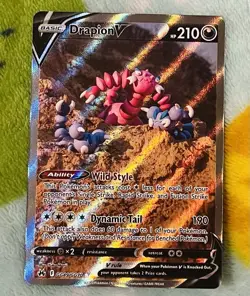 Pokemon TCG Drapion V GG49/GG70 Crown Zenith Galarian Gallery Ultra Rare Holo NM - Image 1