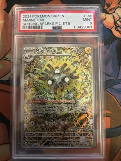 Magneton 159 Pokemon Center Stamped Black Star Promo 2024 PSA 9 - Image 1
