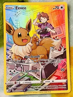 Pokemon TCG Eevee TG11/TG30 Swsh09: Brilliant Stars Trainer Gallery Holo Card - Image 1