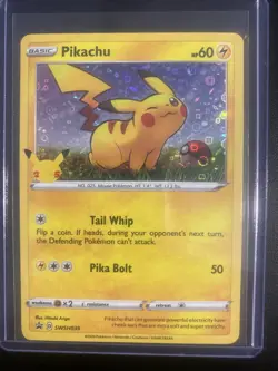 Pikachu (General Mills Promo) Holo Pokemon Sword & Shield Black Star #SWSH039 - Image 1