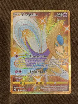 Pokemon TCG Cresselia Evolving Skies 228/203 Holo Secret Rare NM - Image 1