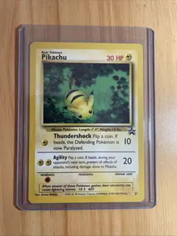 1999 Pokemon (WOTC) #27 Pikachu Black Star Promo - Image 1