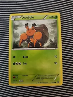 Pokemon TCG Dwebble 7/108 Dark Explorers Regular - Image 1