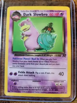 2000 Pokemon Team Rocket TCG Dark Slowbro Non-Holo Rare 29/82 - Image 1
