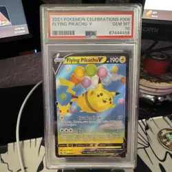 2021 Pokemon Flying Pikachu V 006/025 Celebrations Holo Ultra Rare PSA 10 - Image 1