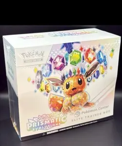Prismatic Evolutions Pokemon Center Elite Trainer Box ETB Get It NOW! - Image 1