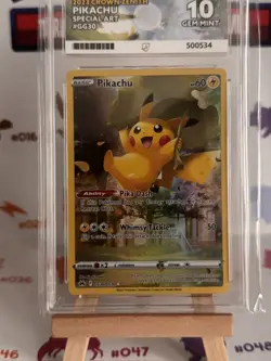 Pokemon TCG 2023 Crown Zenith Pikachu Special Art GG30 Ace 10 Gem Mint - Image 2