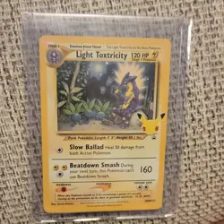 Pokemon Light Toxtricity SWSH137 Sword & Shield Promo Holo 25th Anniversary - Image 1