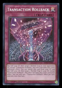 Yugioh Transaction Rollback (Secret Rare) #RA04-EN105 NM - Image 1