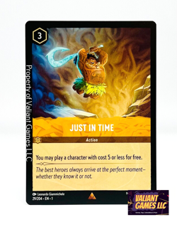 Disney Lorcana TCG Just in Time 29/204 Rare NON FOIL - Image 1