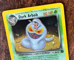 Pokemon Dark Arbok Holo *SWIRL* #2 Team Rocket Card (23000 Common Misprint) - Image 4