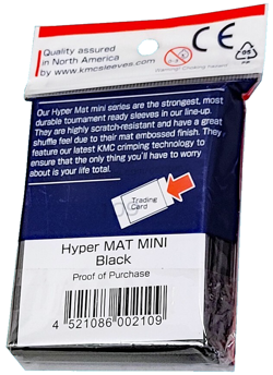 60 KMC Hyper Mat Black Small Card Barrier Sleeves Deck Protector Mini Matte New - Image 2