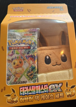 NEW Pokemon Card Game Scarlet & Violet Eevee Deck Case Terastal Ex Korean Ver - Image 1