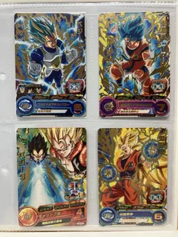 Super Dragon Ball Heroes UGM7-SEC Goku Secret Rare + Gogeta Vegeta 8 Card Set - Image 5