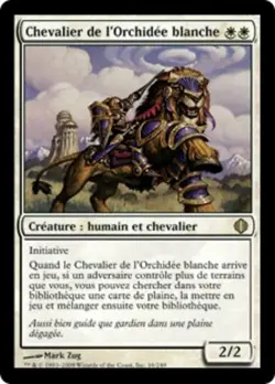 MTG KNIGHT OF THE WHITE ORCHID FRENCH PLAYED/ROVINATO CAVALIERE DELL'ORCHIDEA - Image 1