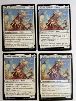 4x Mtg Commander Legends Keleth, Sunmane Familiar NM/M Magic The Gathering - Image 1