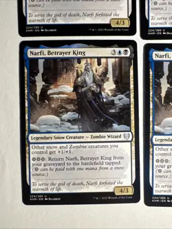 4x Mtg Kaldheim Narfi, Betrayer King NM/M Magic The Gathering - Image 2