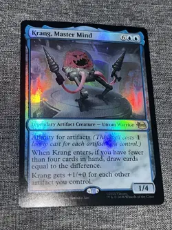 Krang, Master Mind - Foil R 0043 -MTG TMT Teenage Mutant Ninja Turtles NM - Image 1