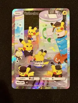 Pluto Coco #9 Team Rocket Mew Mewtwo Plutochu By LZG Textured Holo Pokemon Card - Image 1