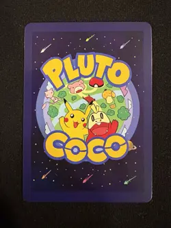 Pluto Coco #9 Team Rocket Mew Mewtwo Plutochu By LZG Textured Holo Pokemon Card - Image 2