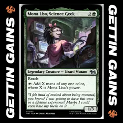 Mona Lisa, Science Geek - 0123 - UC - Non-Foil - TMNT - MTG - NM/M - Image 1