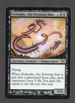 MtG FOIL Kokusho, the Evening Star Kokusho, la Stella della Sera FOIL (Kamigawa - Image 1